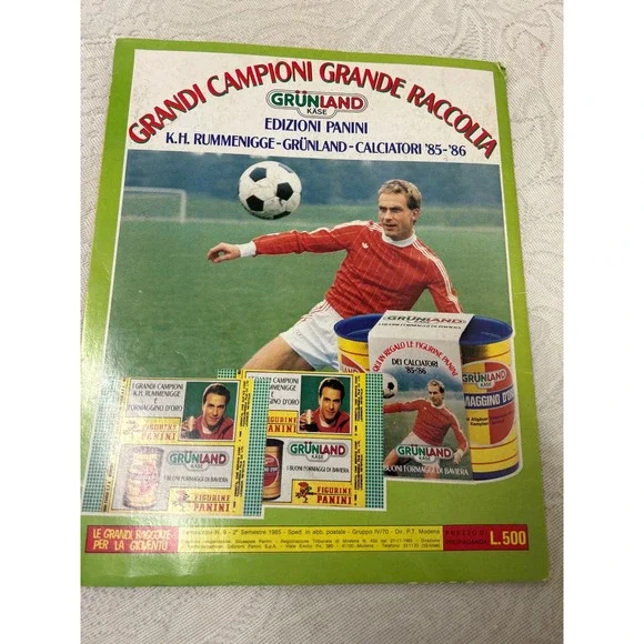 Supercalcio Campionato 1985-86 Panini Soccer Football Sticker Album Complete